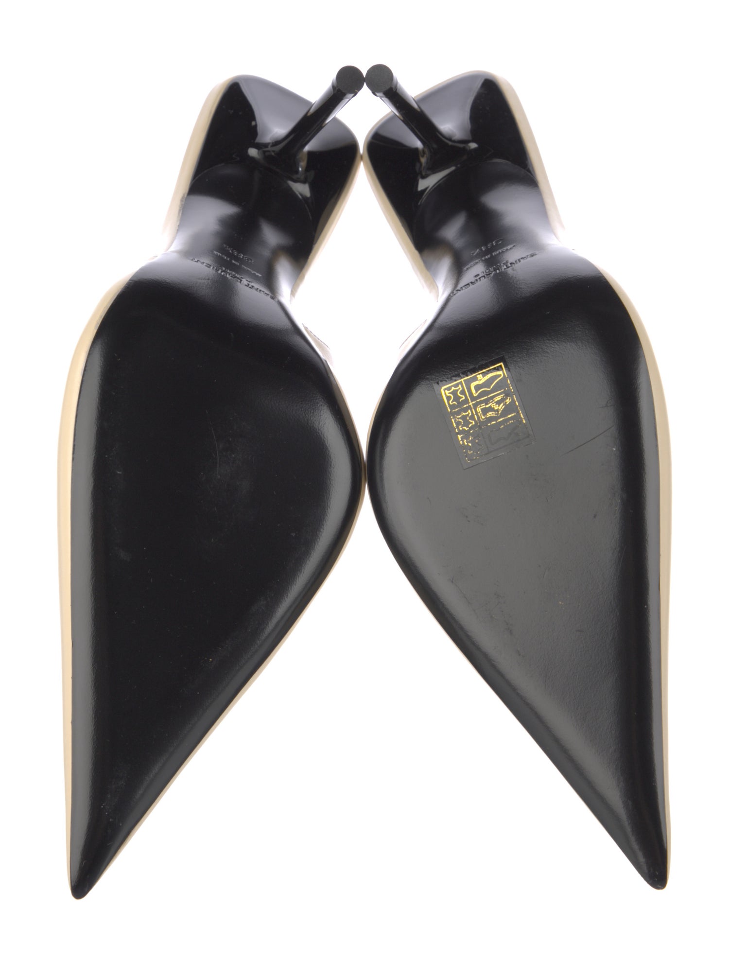 Saint Laurent Leather Slingback Pumps